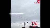 فیلم هواپیمای مرگ لحظاتی قبل از سقوط در کرج+ فیلم