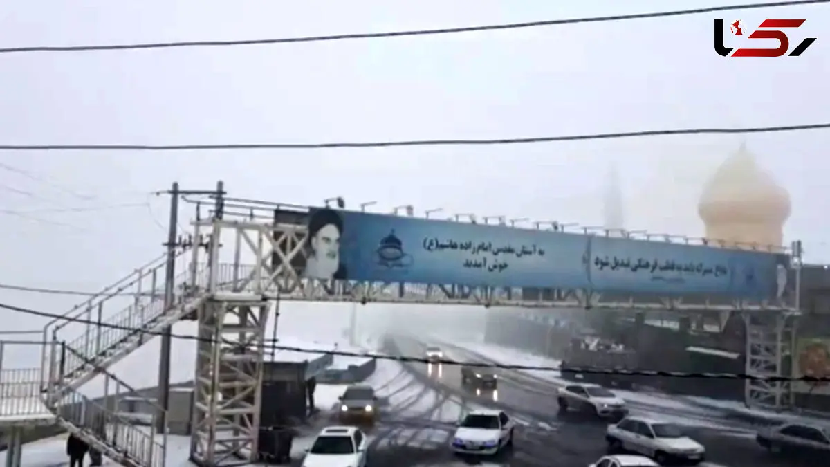 فیلم کولاک و بارش برف در محور هراز