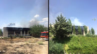 سرکشی شعله های آتش در خانه متروکه شهرک غرب + عکس 