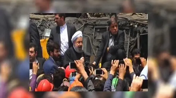 رئیس‌جمهور در معدن آزادشهر گلستان+ فیلم و عکس