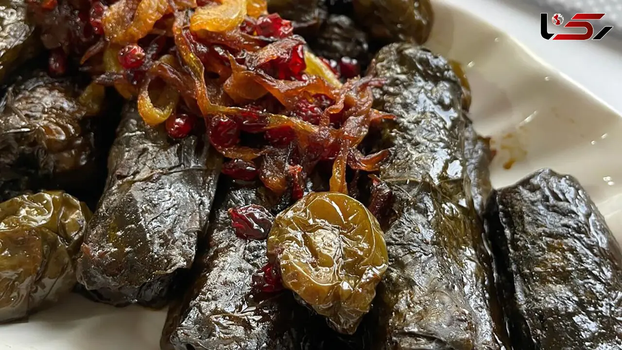 کامل ترین دستور پخت دلمه برگ مو + فیلم