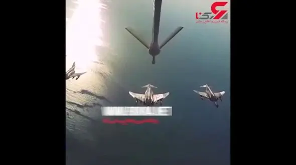 پرواز دیدنی فانتوم‌های نهاجا بر فراز خلیج فارس + فیلم 