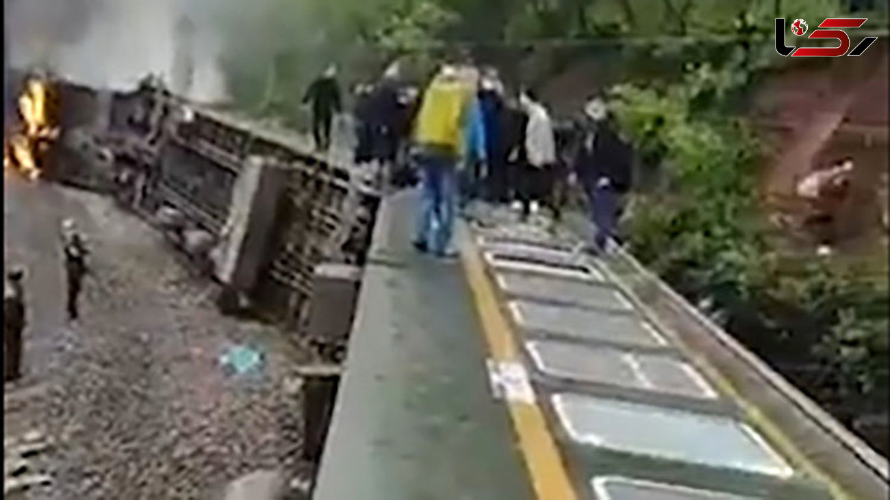 واژگونی قطار در چین + فیلم