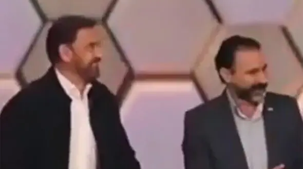 شوخی بد فیروز کریمی در برنامه زنده تلویزیونی + فیلم 