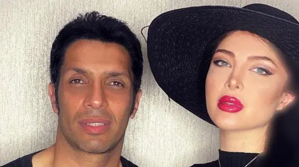 رونمایی از همسر جوان و چشم رنگی سپهر حیدری فوتبالیست سابق/چه همسر کم سن و سالی+ عکس