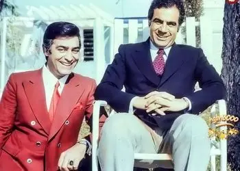 عکس  سفر در زمان /  دیدار «فردین» و «ناصر ملک مطیعی» در دوران پیری  دهه 70 