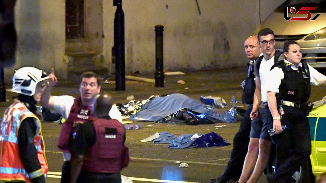 فیلم و تصاویر حمله تروریستی شب گذشته در  لندن با خودرو