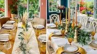 چیدمان شیک میز غذاخوری؛ 15 ایده ساده و شگفت انگیز