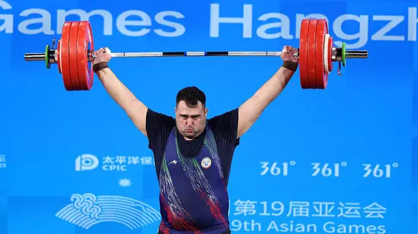 یک مدال تنها سوغات وزنه برداری از هانگژو/ علی داودی پولادمرد نقره ای ایران