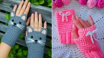جدیدترین مدل‌ های دستکش بافتنی بند انگشتی در سال 2025 + 15 طرح خاص