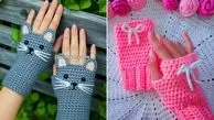 جدیدترین مدل‌ های دستکش بافتنی بند انگشتی در سال 2025 + 15 طرح خاص