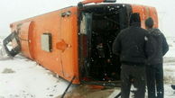واژگونی اتوبوس در اردستان / صبح امروز رخ داد + جزئیات