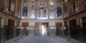  ریزش تزئینات چهلستون اصفهان ادامه دارد