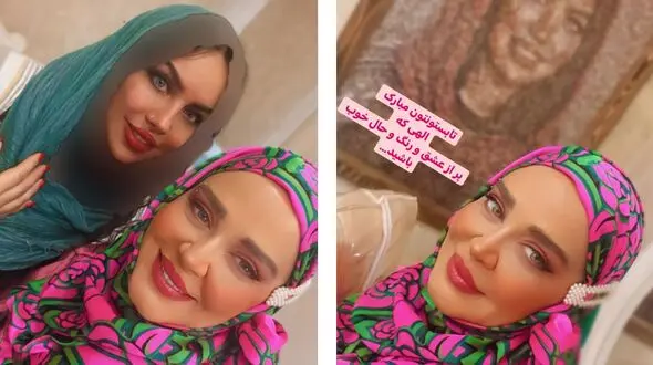 فاش شد / مریم رهنما خواهر بهاره رهنما نیست ؟! / همه گول خوردند ! + عکس  خواهر اصلی خانم بازیگر !