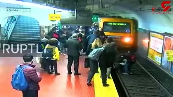 اتفاق هولناک در ایستگاه قطار+فیلم