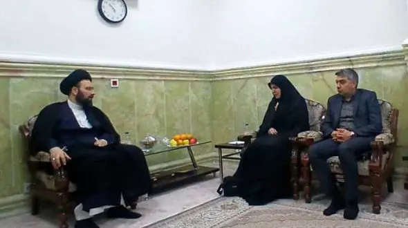 دیدار مشاور رئیس‌جمهور با سید علی خمینی در قم 