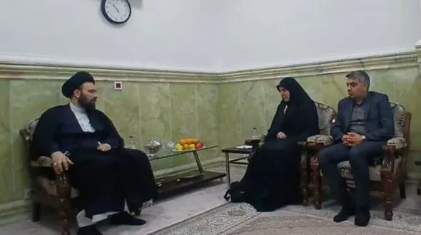 دیدار مشاور رئیس‌جمهور با سید علی خمینی در قم 