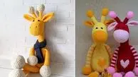 عروسک‌ زرافه بافتنی دخترانه؛ زیبایی دکور اتاق کودک با 15 سبک خاص