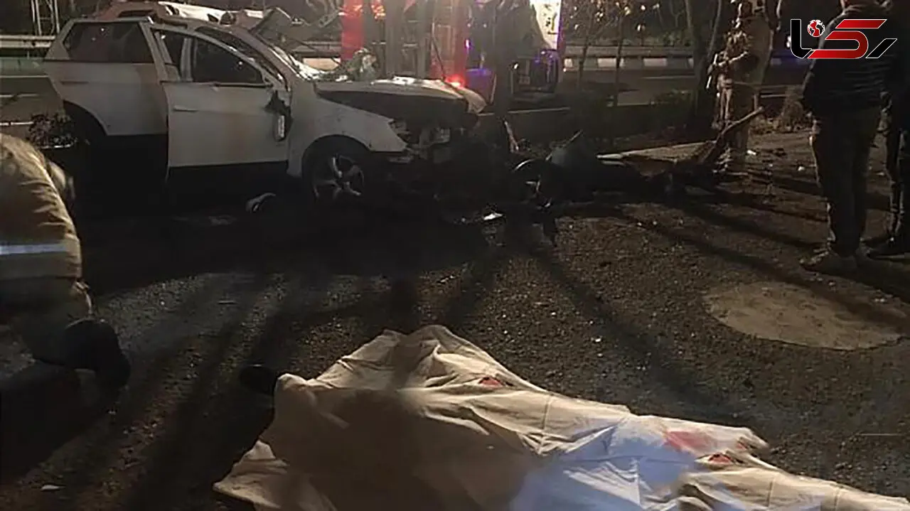  مرگ زن جوان در تصادف هولناک / در تهران رخ داد  + عکس