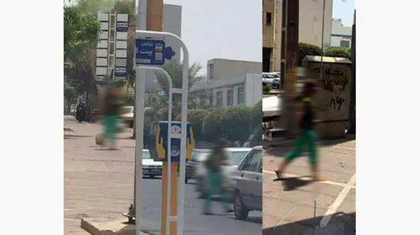 زن بی حجاب خیابان های بوشهر را به هم ریخت/پلیس این زن را دستگیر کرد+عکس زن در خیابان ها