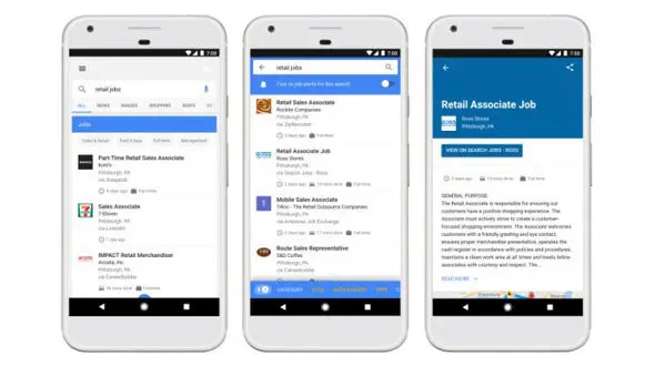 گوگل برای شما شغل پیدا می کند