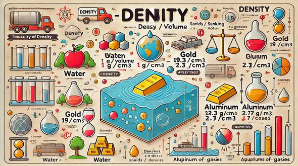 چگالی چیست؟ / جدول چگالی مواد مختلف همراه با مثال ها و تفاوت