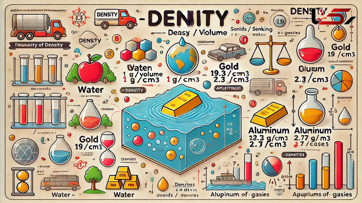 چگالی چیست؟ / جدول چگالی مواد مختلف همراه با مثال ها و تفاوت