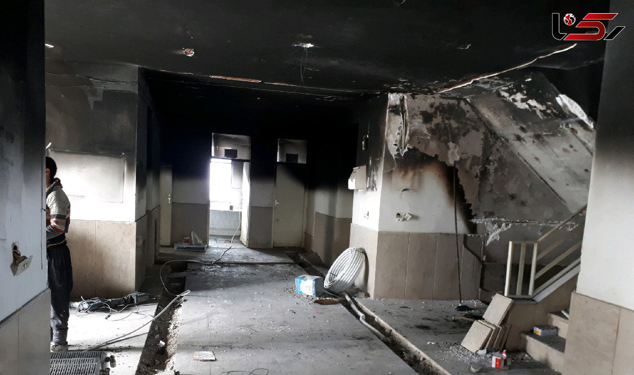 باز هم آتش سوزی هولناک مدرسه اینبار در نوبران+ تصاویر
