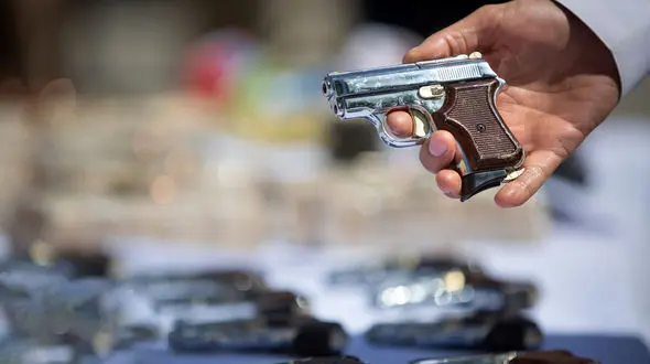 کشف سه قبضه سلاح جنگی در حمیدیه