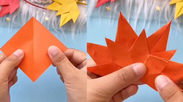 با این برگ های پاییزی از پاییز استقبال کن + فیلم