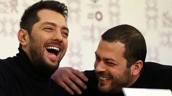 پژمان بازغی و بهرام رادان بدون همسر کنار برج معروف لندن 