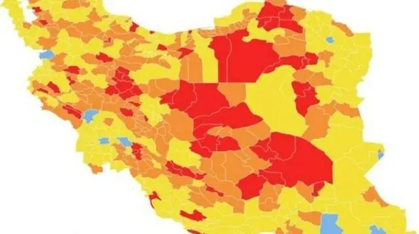 نقشه کرونایی قم به رنگ زرد درآمد