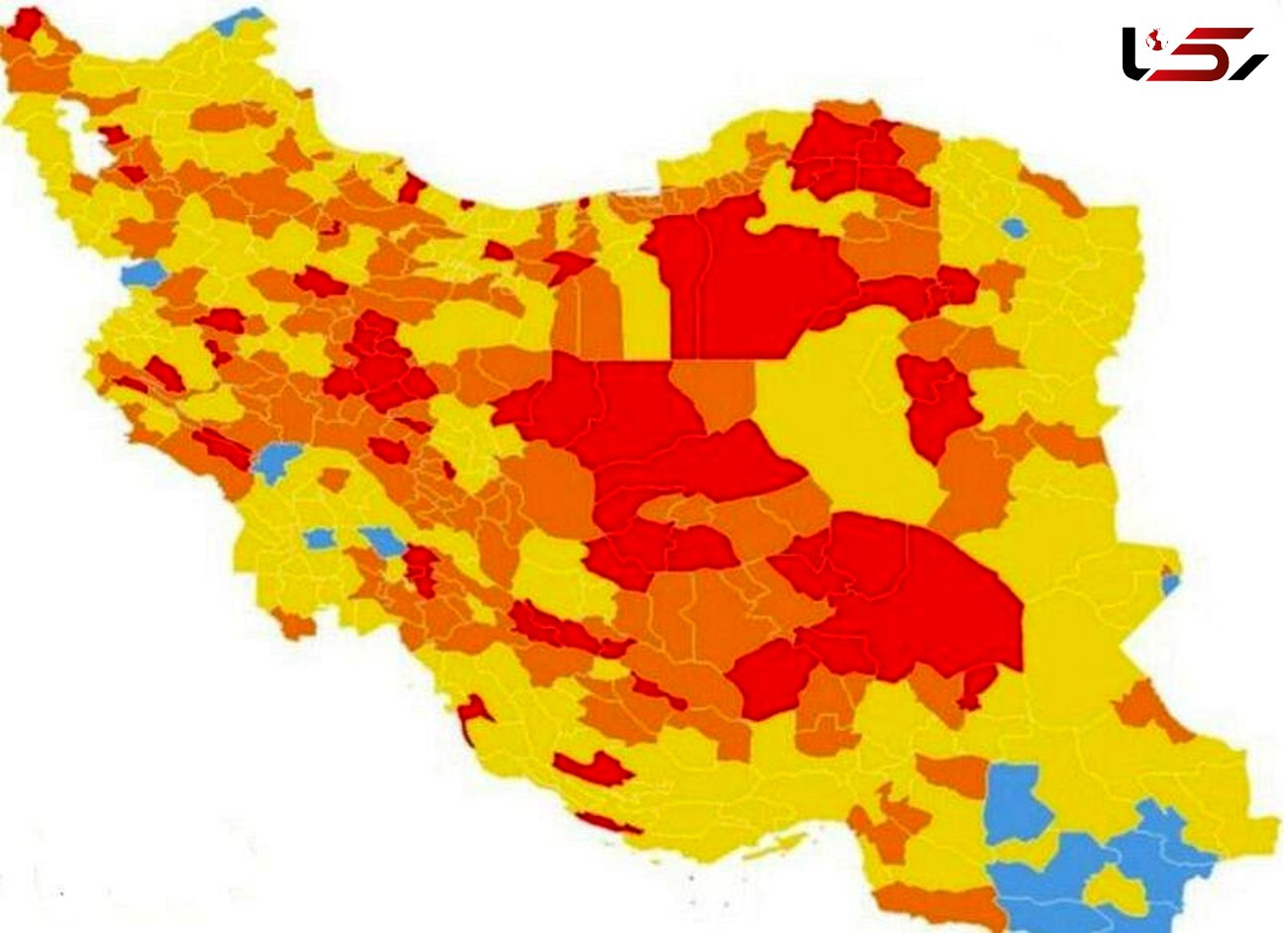 نقشه کرونایی قم به رنگ زرد درآمد