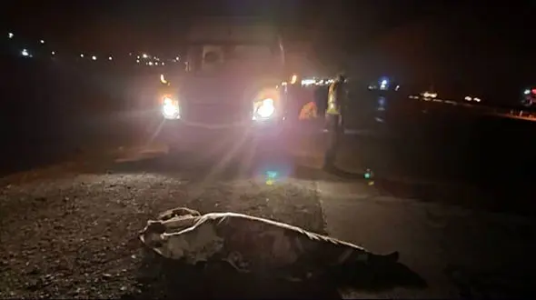 افشای راز جسد مرد جوان در وسط جاده کاشان قم / پایان تلخ یک مأموریت در اتوبان + عکس