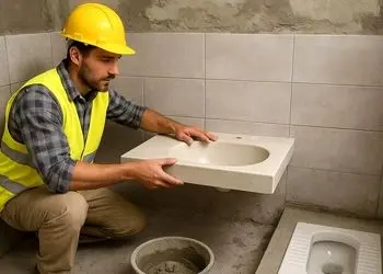 عکس/ خلاقیت منحصربفرد بنّای عقل کل در نصب سنگ توالت کنار روشویی برای راحتیِ صاحبخانه مرزهای  معماری رو کیلومترها جابجا کرد/ و هنری که نزد بناها هست و بس