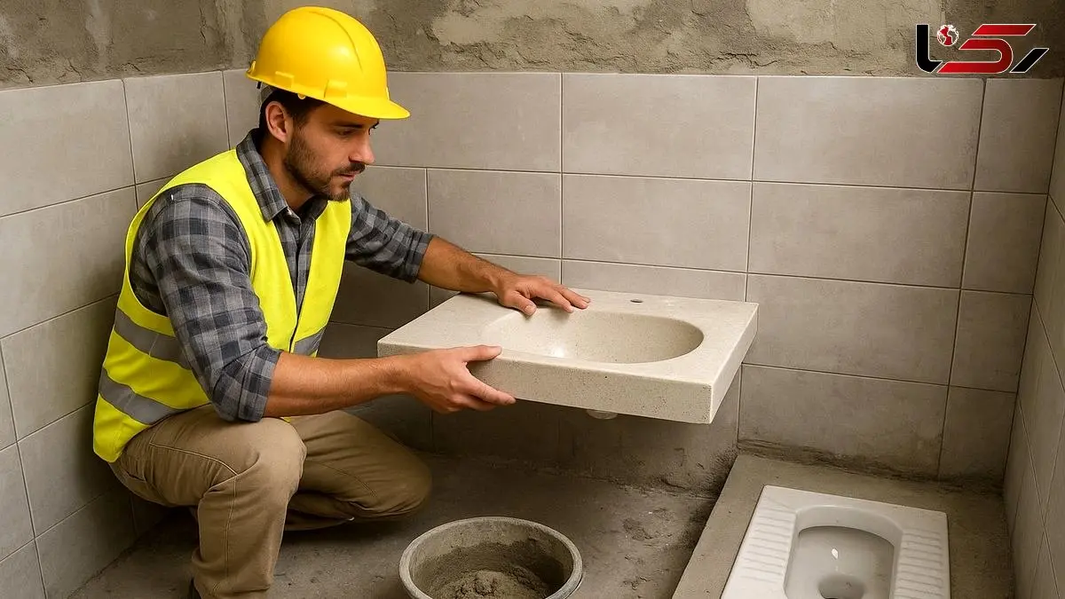 عکس/ خلاقیت منحصربفرد بنّای عقل کل در نصب سنگ توالت کنار روشویی برای راحتیِ صاحبخانه مرزهای  معماری رو کیلومترها جابجا کرد/ و هنری که نزد بناها هست و بس