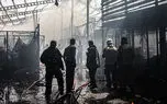 آتش سوزی در کارخانه تولید پلاستیک خاتون آباد در تهران