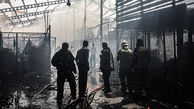 آتش سوزی در کارخانه تولید پلاستیک خاتون آباد در تهران
