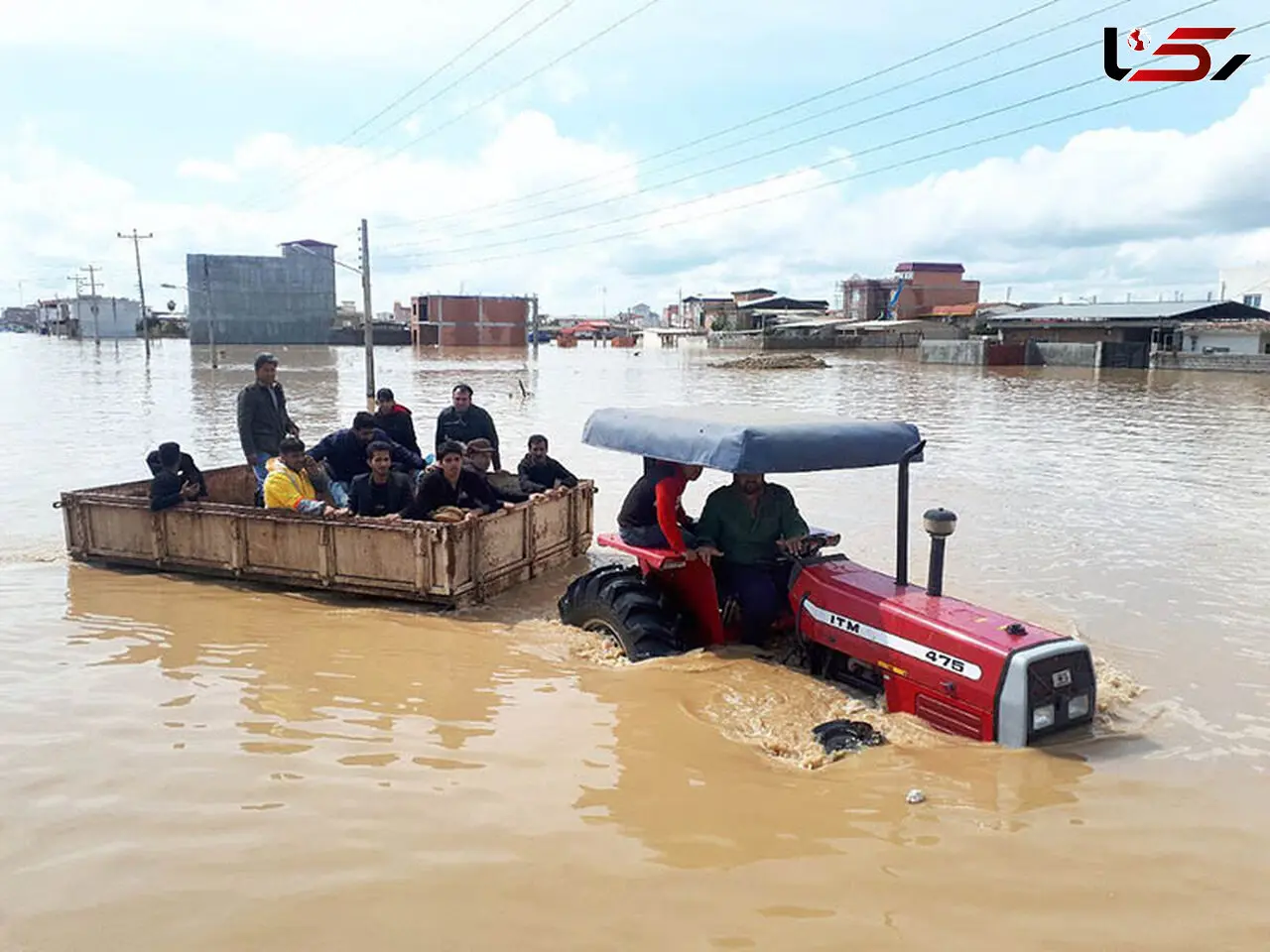 شهر گمیش تپه گلستان به زیر آب فرو رفت+ عکس