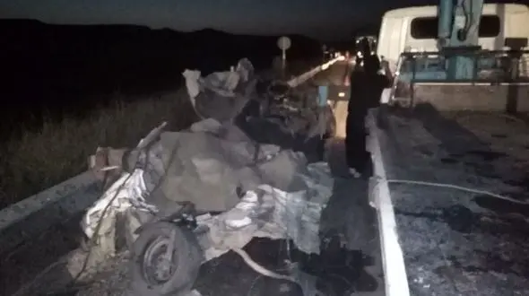 تصادف مهیب قاچاق سوخت در جاده سرخس / چهار نفر زنده زنده در آتش سوختند