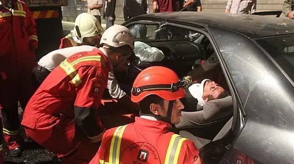  تصادف ۴ خودرو در اتوبان نیایش