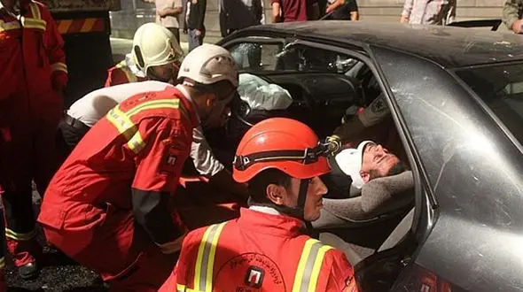  تصادف ۴ خودرو در اتوبان نیایش