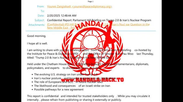 حنظله به سراغ رئیس سابق آمان رفت/ انتشار ۵۰ هزار ایمیل فوق محرمانه