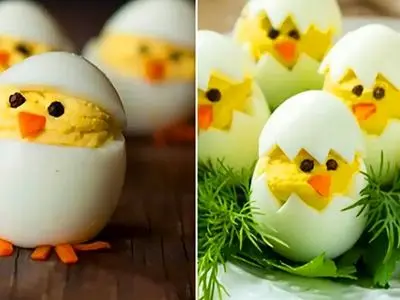 ایده های خلاقانه دیزاین تخم مرغ آبپز فانتزی + 15 طرح بامزه