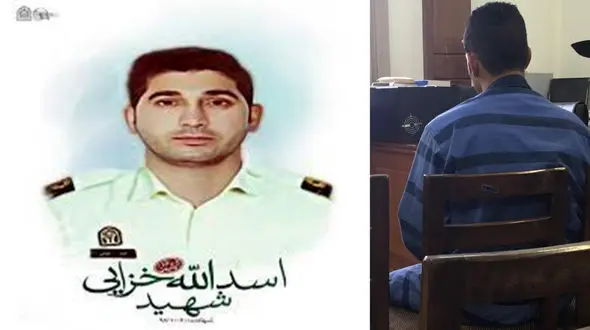 مامور تازه داماد زیر خودروی سارق خشن جان داد / قاتل شهید اسدالله خزایی اعتراف کرد + عکس