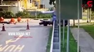 لحظه پرتاب شدن 6 مرد از  کامیون در صحنه تصادف وحشتناک + فیلم 