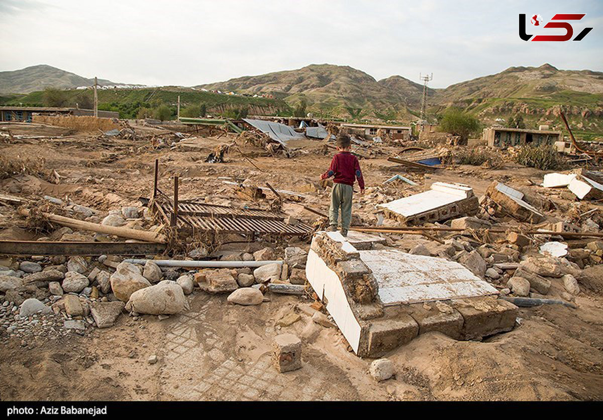 عکس های وحشتناک از سیل درروستای «چم‌مهر»  پلدختر 