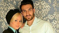 عکس دیده نشده از حسین ماهینی و همسرش در آسانسور