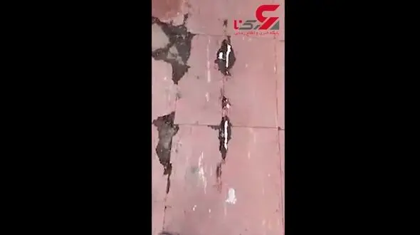 وضع خطرناک پل عابرپیاده در نکا + فیلم 