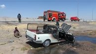 سه تن براثر آتش‌سوزی خودرو جان باختند